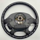 JDM EK3 Civic ViRS Black Leather Steering Wheel